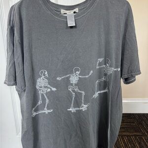 Urban Outfitters Skeleton Skate Graphic Tee